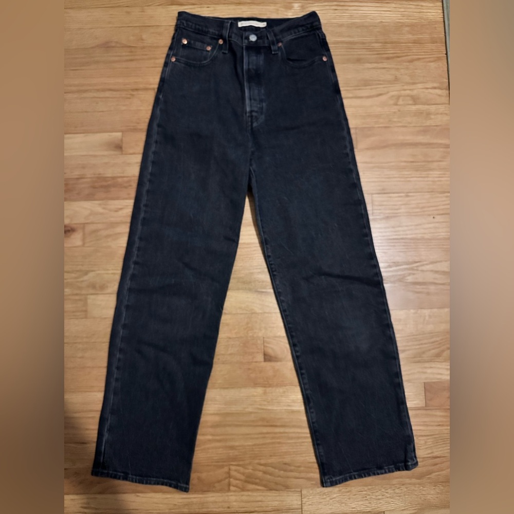 Levi’s Ribcage Straight Ankle Black Jeans